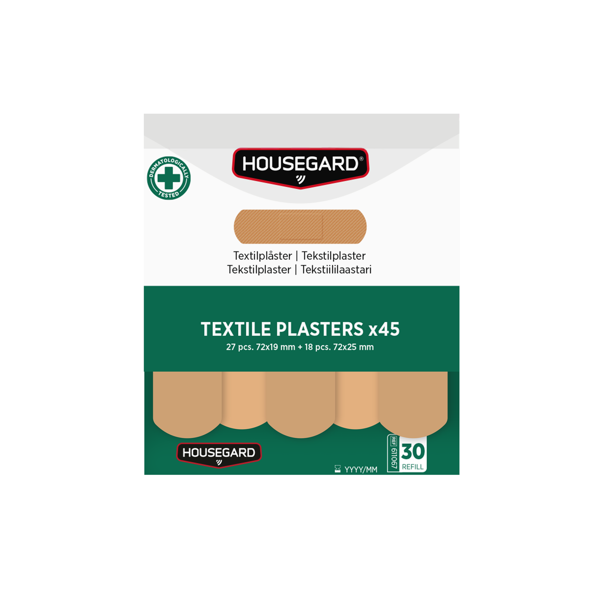 Tekstilplaster 2 x 45 stk