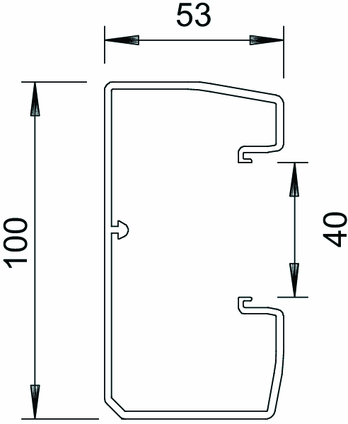 obo bettermann Trunking with cover gek-k53100 with cover
