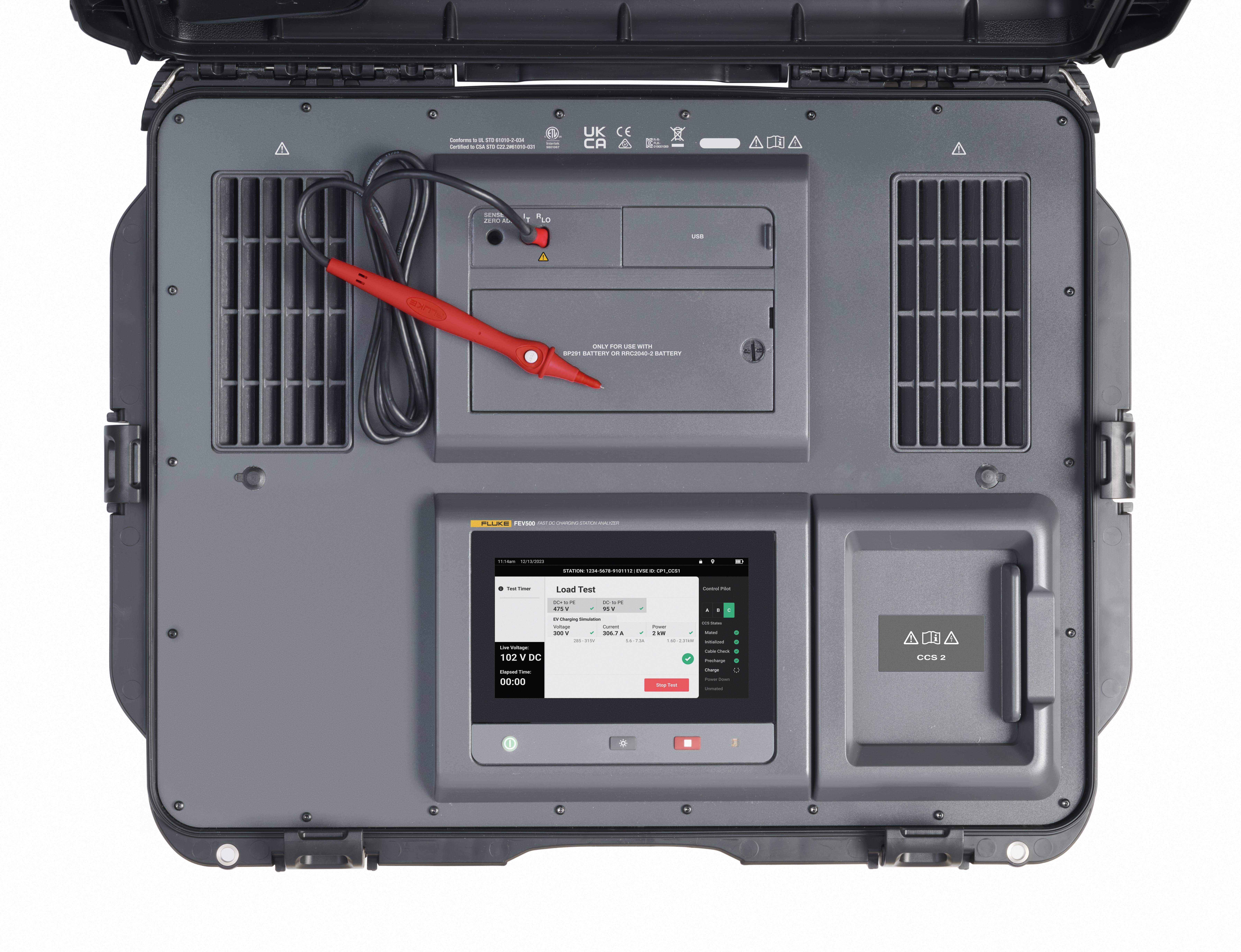 fluke Latausaseman testeri fluke fev500/ccs2 pro pikalataus