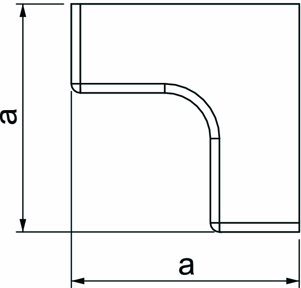 obo bettermann Sisäkulma obo hi 10020, 10x20 valkoinen