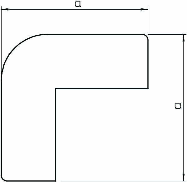 obo bettermann Wdk cover, outer corner ha 10020, 10x 20 ral9010