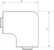 obo bettermann Liggandevinkel hf 30045, 30x 45 ral9010
