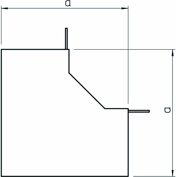 obo bettermann Innerhörn obo hi 100230, 100x230ral9001