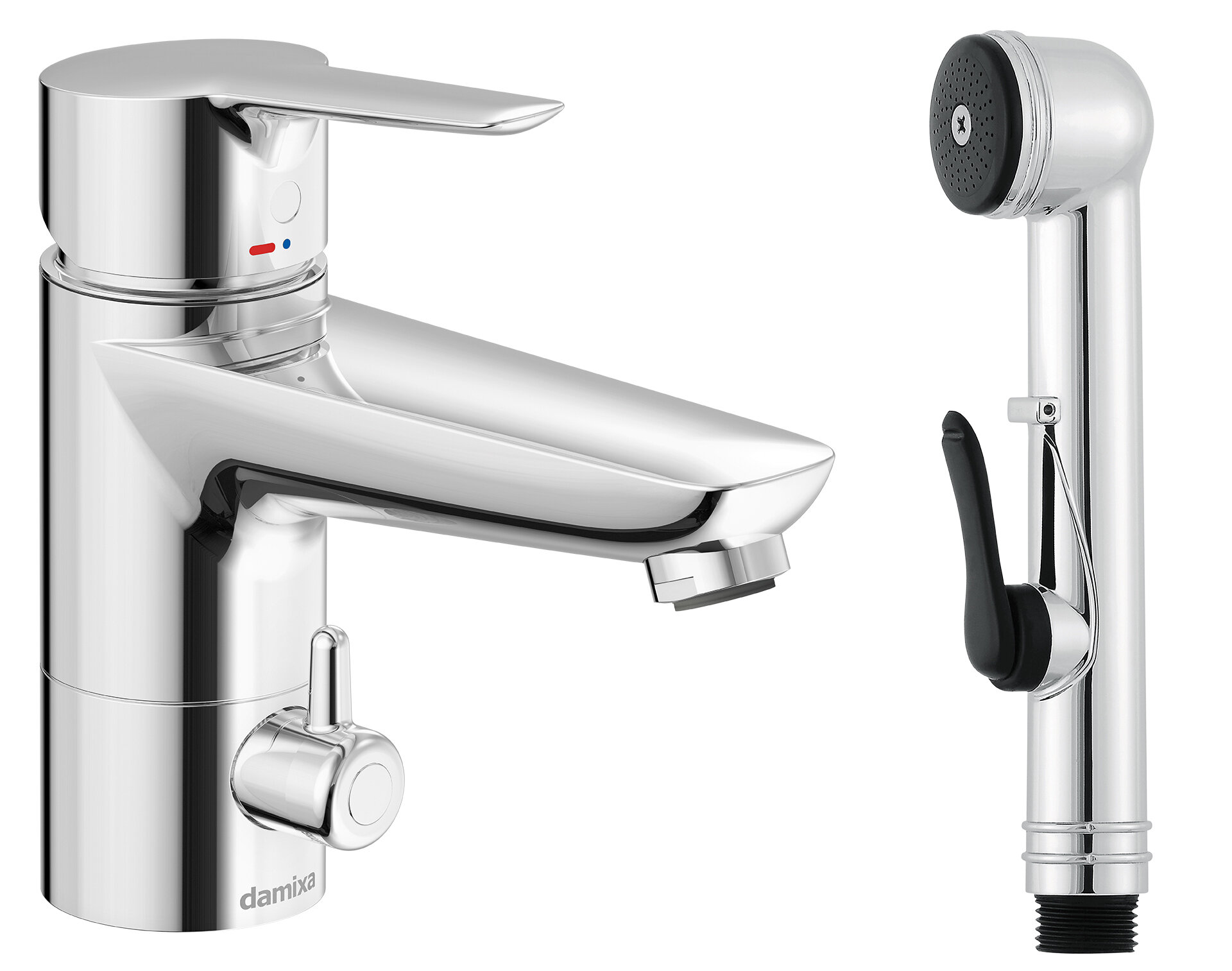 WASHBASIN MIXER DAMIXA 59039.00 CORE BIDÉ+DWC CHROME