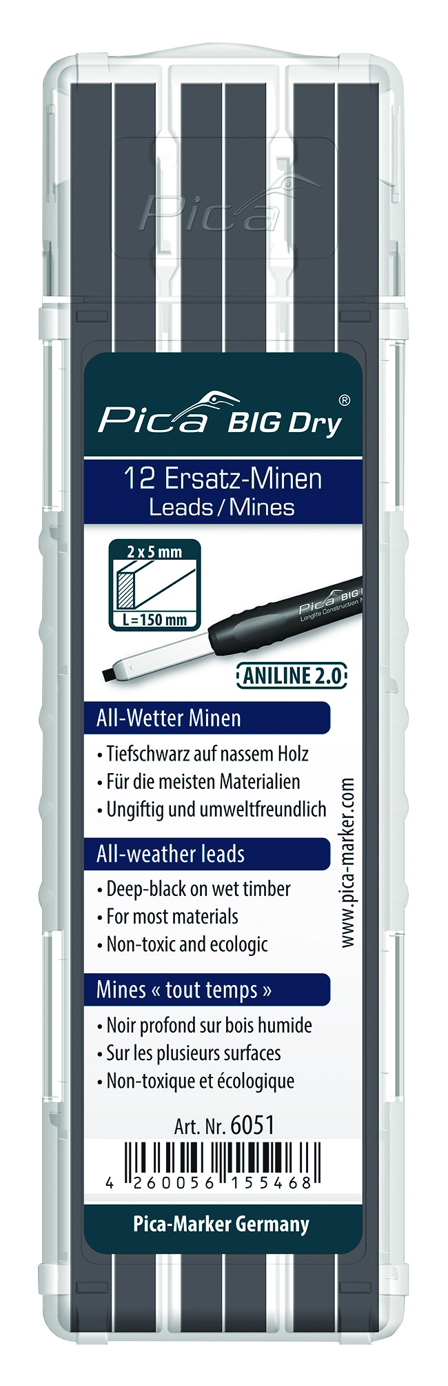REFILL LEADS PICA 12X ANILINE 2.0