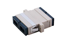 ADAPTER MM OM1/OM2 SC DOBBELT Beige PhBr Klips/Skrue