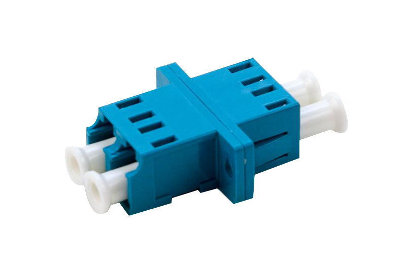 ADAPTER SM LC/UPC DOBBELT Blå ZrO2 Klips/Skrue SCS