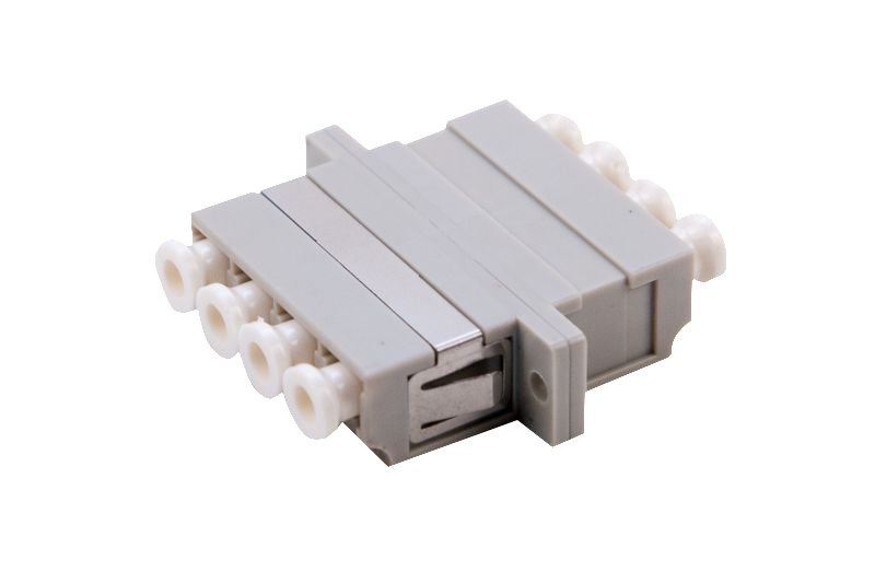 ADAPTER MM OM1/OM2 LC QUAD Beige PhBr Klips/Skrue SCD