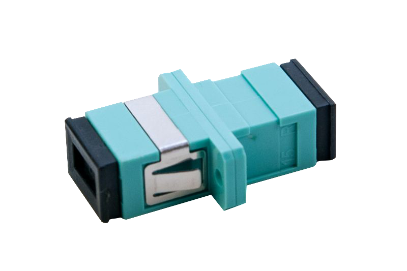 ADAPTER MM OM3 SC ENKELT Turkis PhBr Klips/Skrue