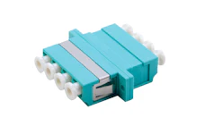 ADAPTER MM OM3 LC QUAD Turkis PhBr Klips/Skrue SCD