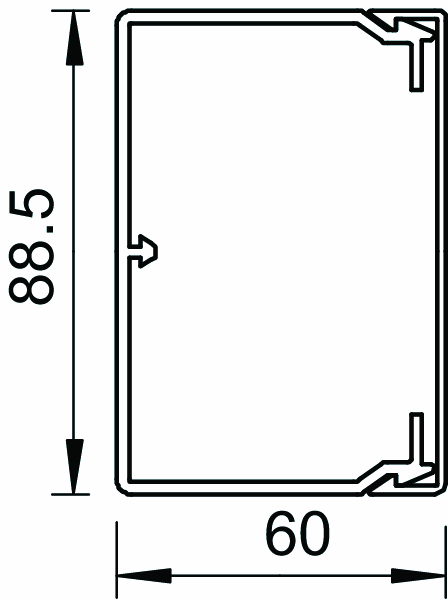 obo bettermann Feeding trunking wdkh-60090rw, pc/abc, hf