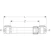 geberit Straight coupling flowfit 16 long bronze