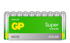 GP Batteri Super Alkaline AAA/LR03 20-pakk
