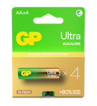 GP Batteri Ultra Alkaline AA/LR6 4-pakk