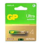 GP Batteri Ultra Alkaline AAA/LR03 4-pakk