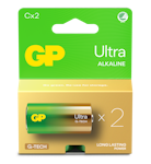 GP Batteri Ultra Alkaline C/LR14 2-pakk
