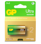 GP Batteri Ultra Alkaline D/LR20 2-pakk