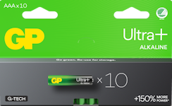 GP Batteri Ultra Plus Alkaline AAA/LR03 10P