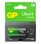 GP Batteri Ultra Plus Alkaline C/LR14 2P