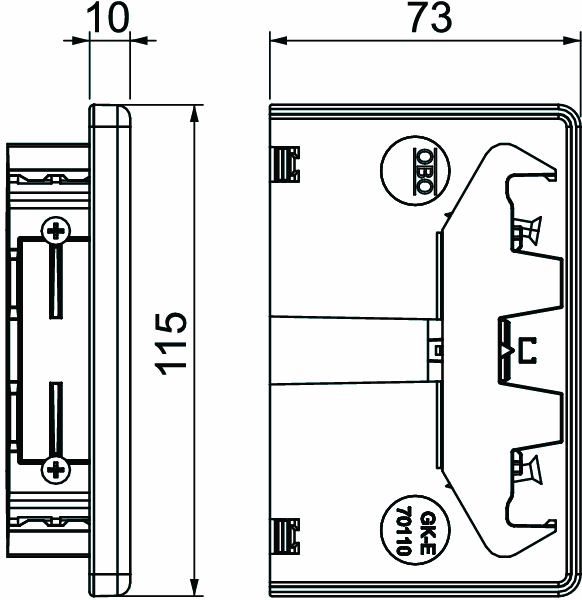 obo bettermann End piece gk-e70110