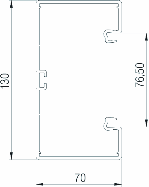 obo bettermann Johtokanava obo gkh-70130rw, hf, pc/abs, val