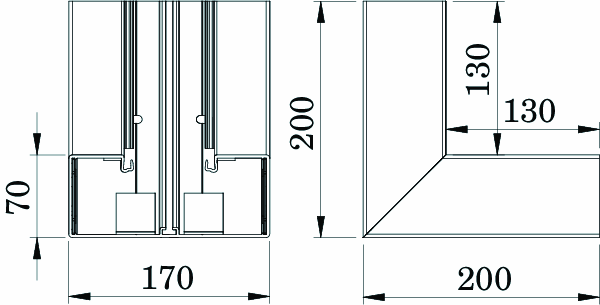 obo bettermann Innerhörn obo gkh-i70170rw, hf, pc/abs, val