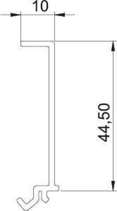obo bettermann Avskiljningsplåt obo gk-tw70, pvc