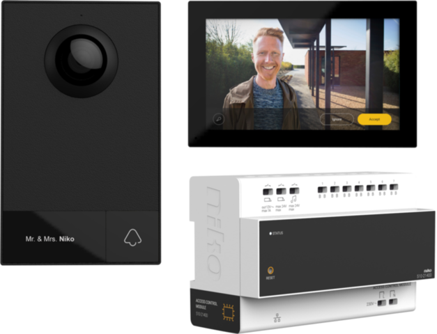Porttelefonsystem video med 1k. m/skjerm