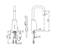 oras Tvättställblandare oras 6332f electra 6v bidetta 120mm