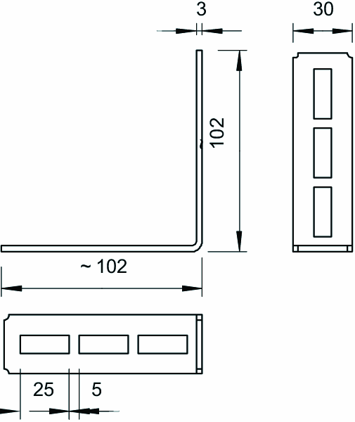 obo bettermann Wall bracket 1268 / w90 fs