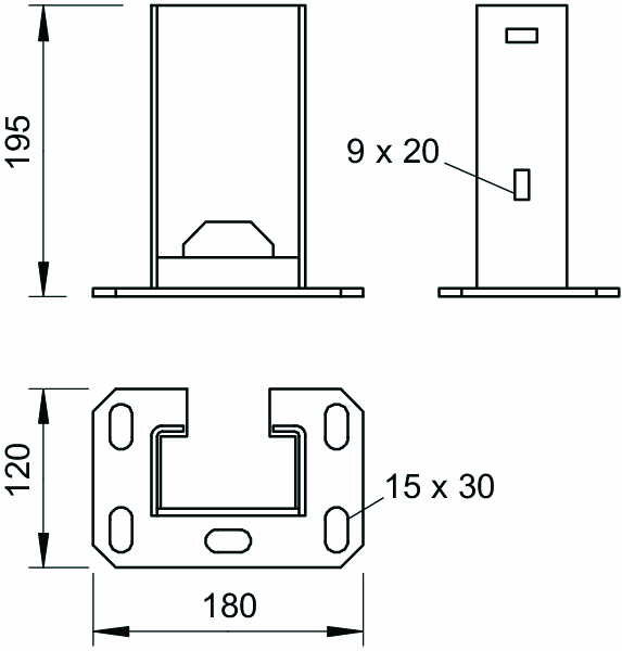 obo bettermann Golvfäste sf140/11