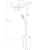 gustavsberg Shower column nautic square head shower and hand shower