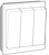 schneider electric Dekorrand artic 3x1 pol