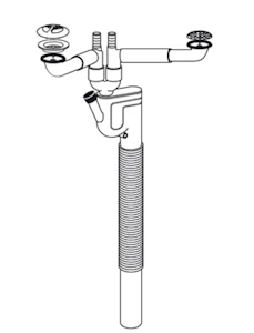 uponor Water trap uponor 1-b 1-part 1 1/2 ft allvari