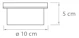 airam Solen cell armatur led stegplatta 10cm cirkelrund