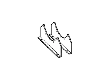 nuaire Onnline mounting bracket for 400 mm fan
