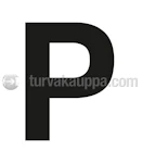 LETTER P STICKER 100mm