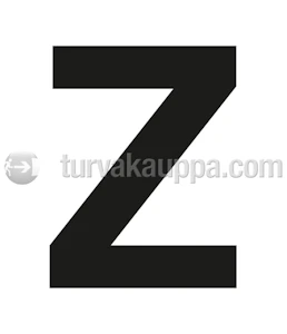 turvakauppa Bokstav z klistermärke 100mm