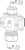 oras Mini ball valve oras 281106 10x15 with holder