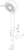 oras Hand shower set oras 534 apollo 95 mm 3-f