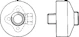oras Wall elbow connector oras 204072 restoration 12mm