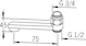 oras Juoksuputki oras 211508 ejektori 1/2 l=75mm