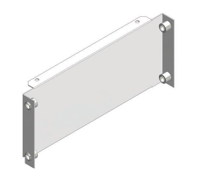 Frontplate stål tett 400x300mm V2