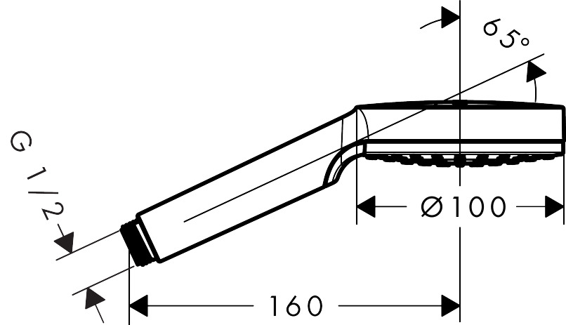 hansgrohe Käsisuihku hansgrohe 26333400 crometta 1 jet eco