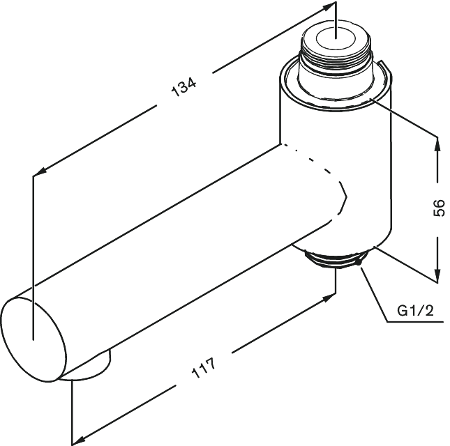 damixa Swing spout damixa 48484.55 silhouet / core