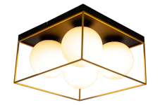 ASTRO plafond stor svart/gull/opal