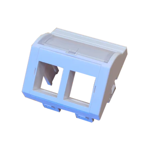 maxeta Brikke 45x45 skrå for 2p rj45 2 port ral 9003