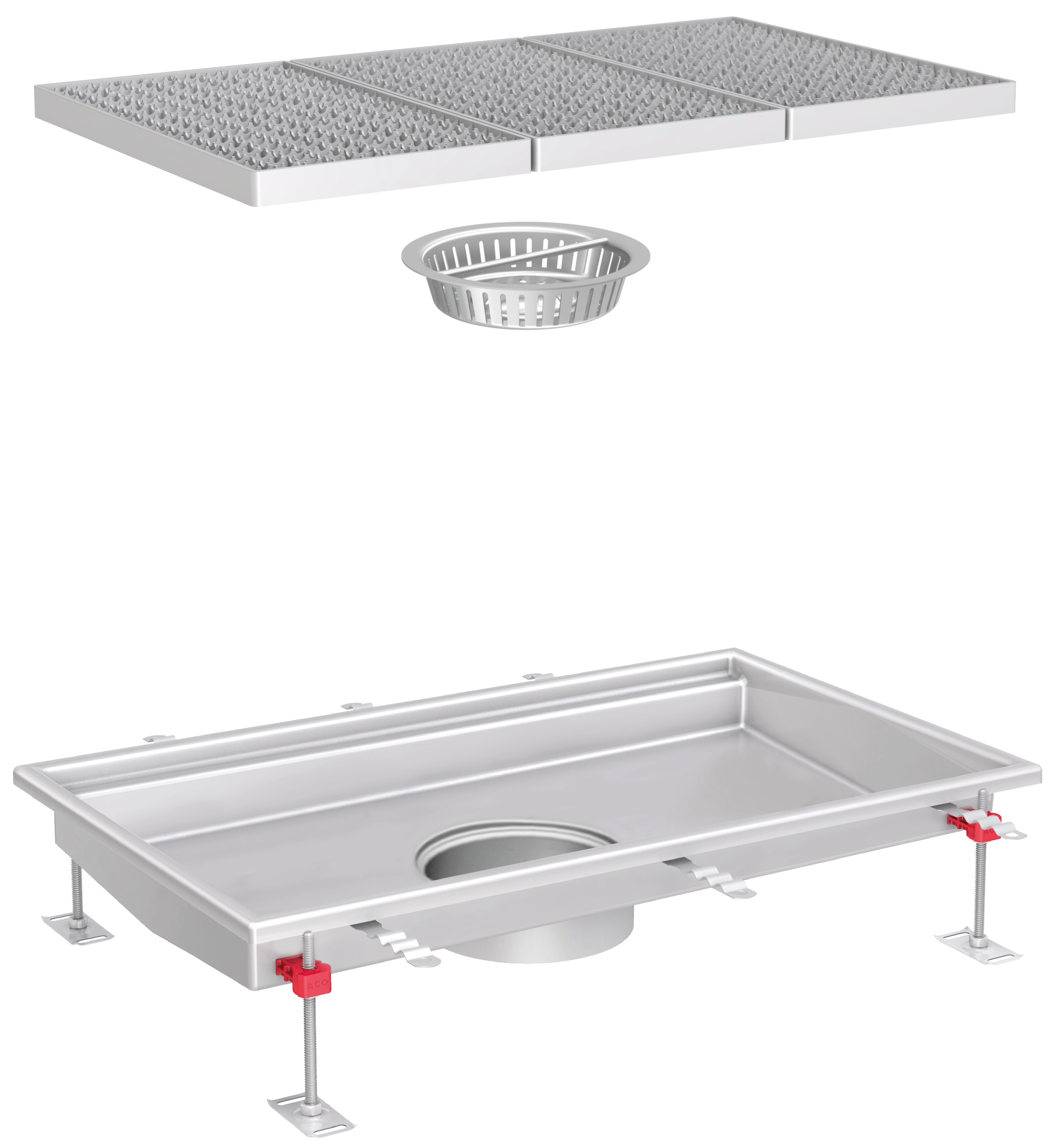 LATTIA-ALLASPAKETTI ACO 570x900-70 D200 AISI304