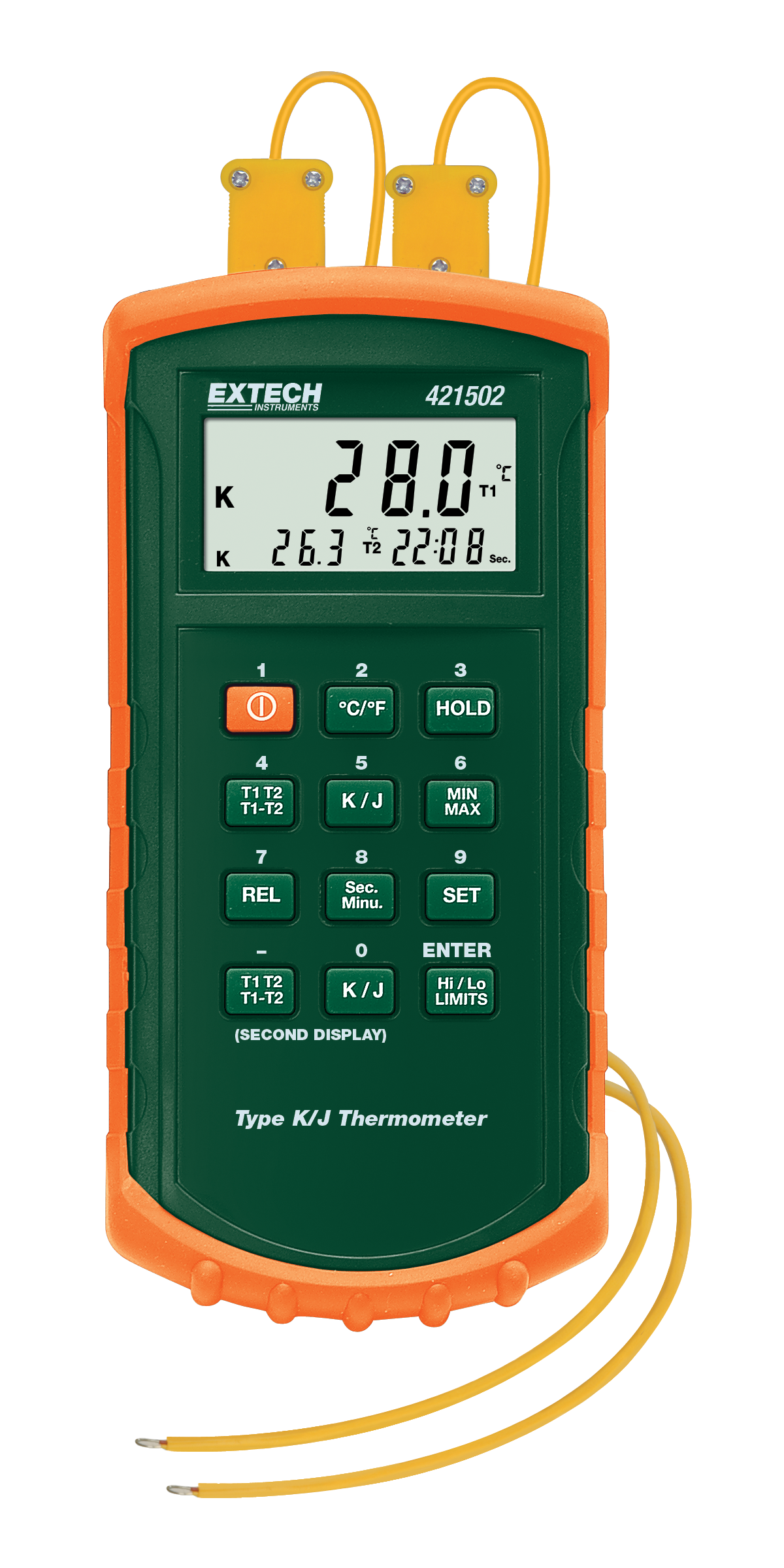 LÄMPÖMITTARI EXTECH 421502 J/K TYYPIN LÄMPÖMITTARI