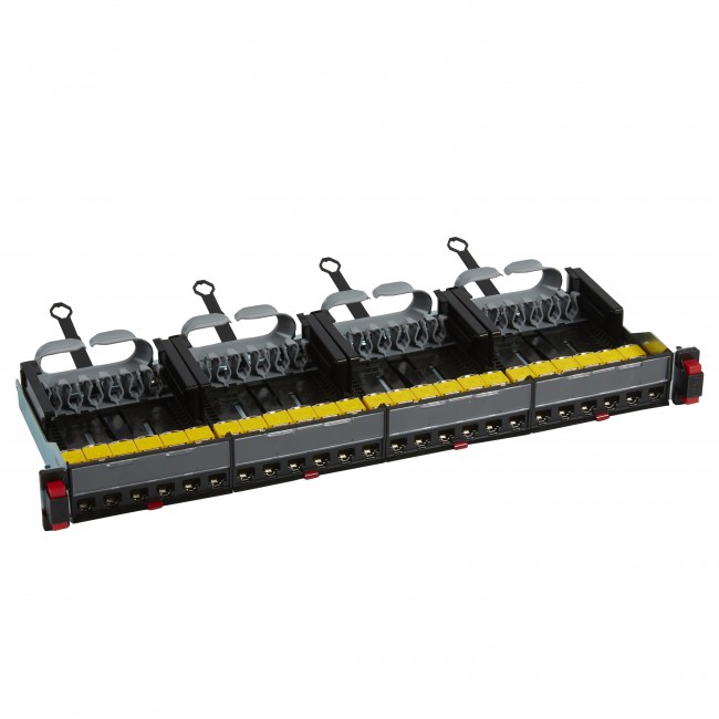 Patch panel 1U 24 uttak Kat6A